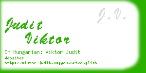 judit viktor business card